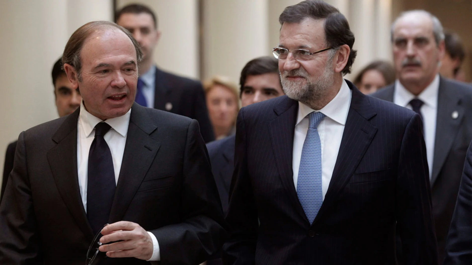 Rajoy junto a Pío García Escudero Rajoy junto a Pío García Escudero
