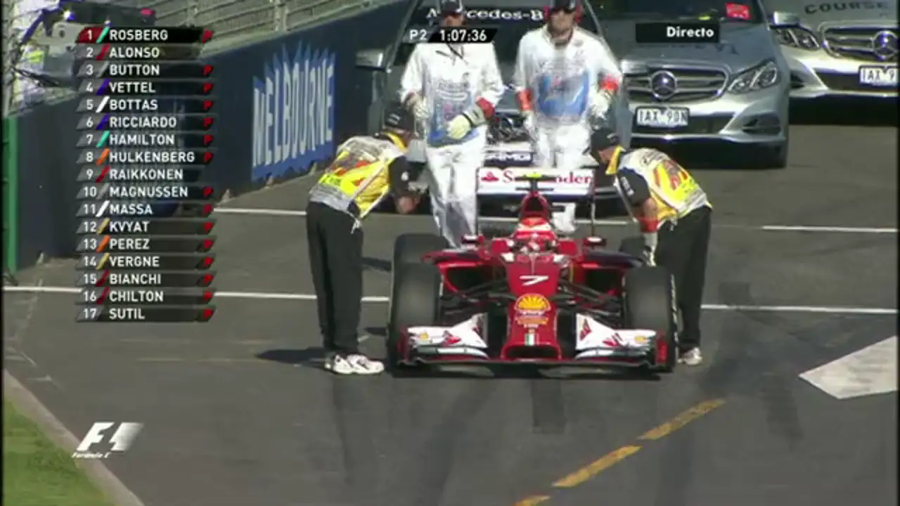 Kimi Raikkonen se queda clavado