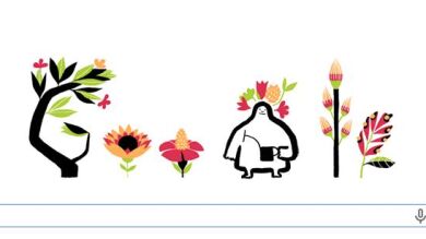 Un colorido doodle de Google da la bienvenida a la primavera