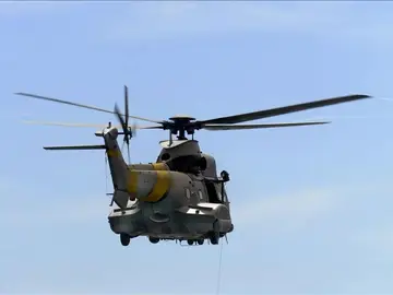 Un helicóptero del Servicio Aéreo de Rescate (SAR) de Canarias Un helicóptero del Servicio Aéreo de Rescate (SAR) de Canarias