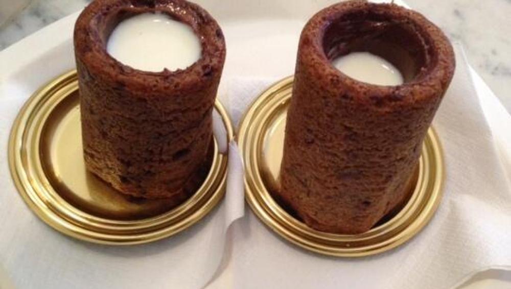 Nuevo dulce: galleta de chocolate rellena de leche