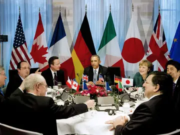 El G7, en su reunión en La Haya El G7, en su reunión en La Haya