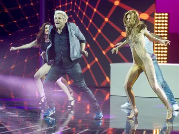 Actuación de Santiago Cañizares y Mayte García Actuación de Santiago Cañizares y Mayte García