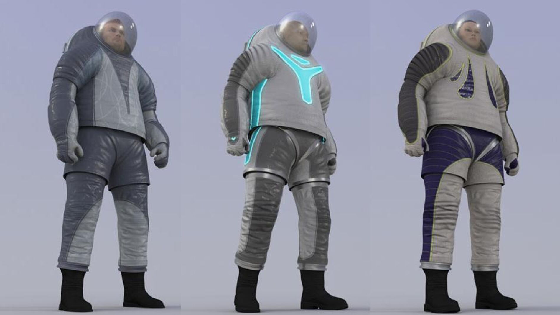 Las tres opciones que propone la NASA en los trajes para los colonos de Marte