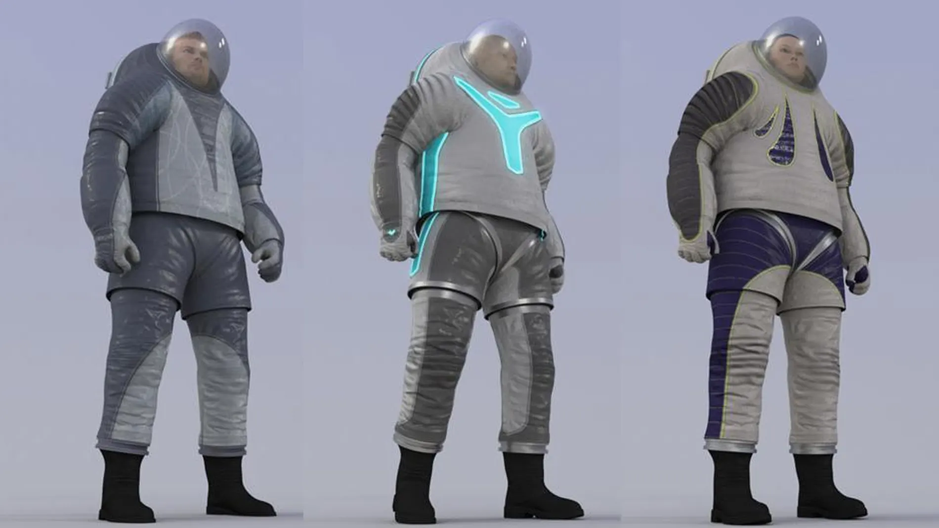 Las tres opciones que propone la NASA en los trajes para los colonos de Marte Las tres opciones que propone la NASA en los trajes para los colonos de Marte