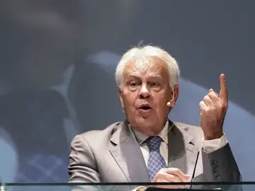 Felipe González en un acto en México Felipe González en un acto en México