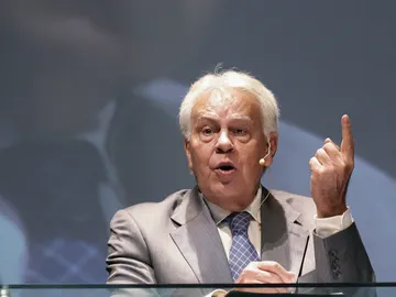 Felipe González en un acto en México Felipe González en un acto en México