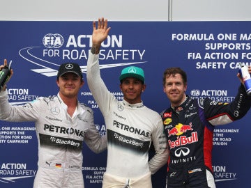 Hamilton, Rosberg y Vettel, en Malasia