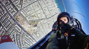 'Selfie' de un piloto de cazas israelí