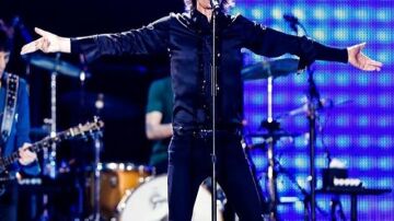 Mick Jagger durante un concierto
