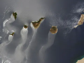 Las Islas Canarias, vistas por la NASA Las Islas Canarias, vistas por la NASA