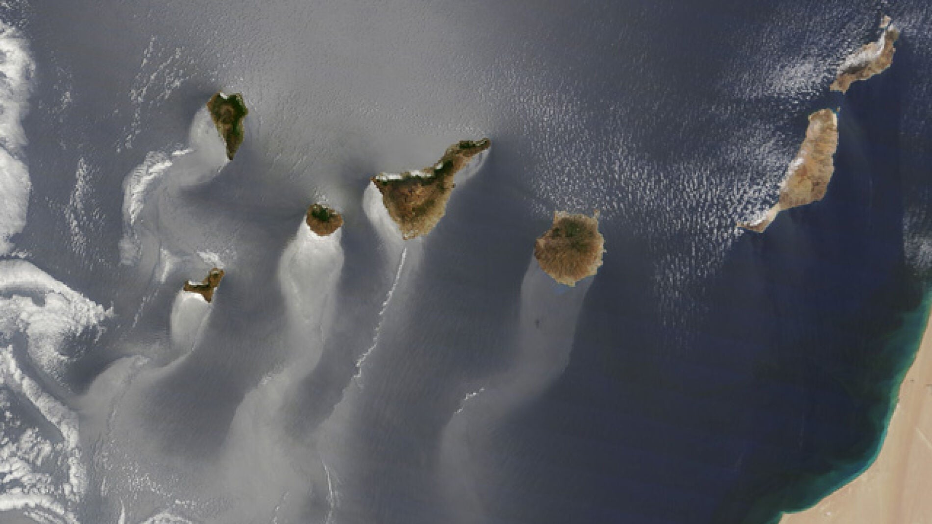 Las Islas Canarias, vistas por la NASA