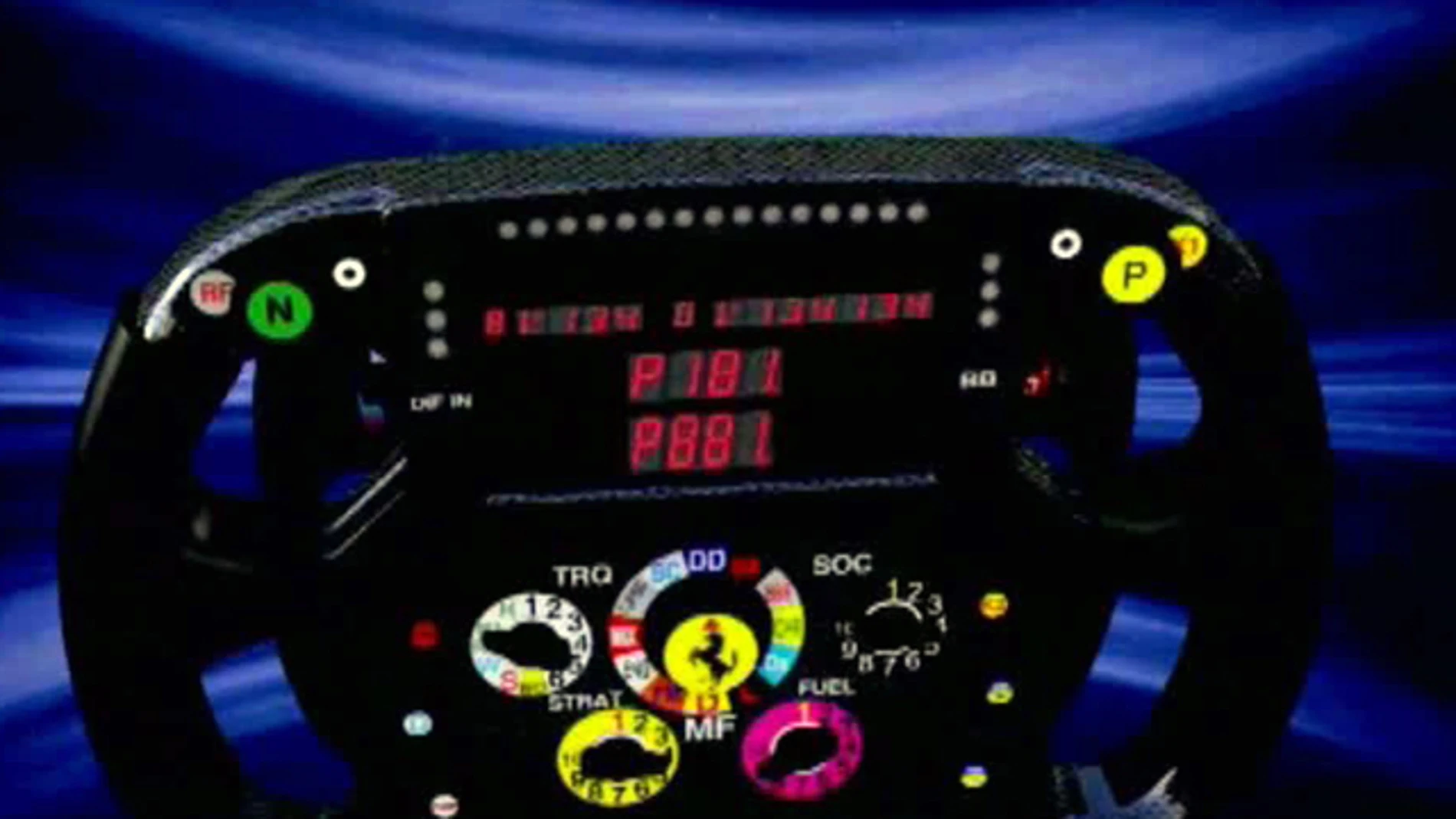 Así es el volante del Ferrari