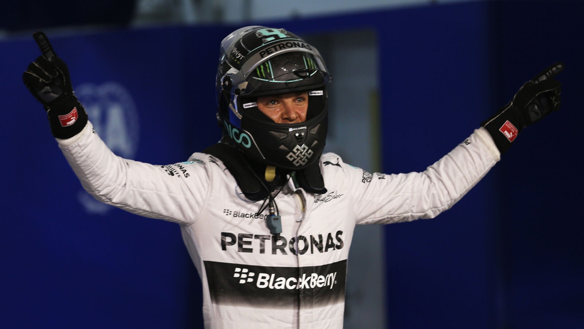 Nico Rosberg, exultante