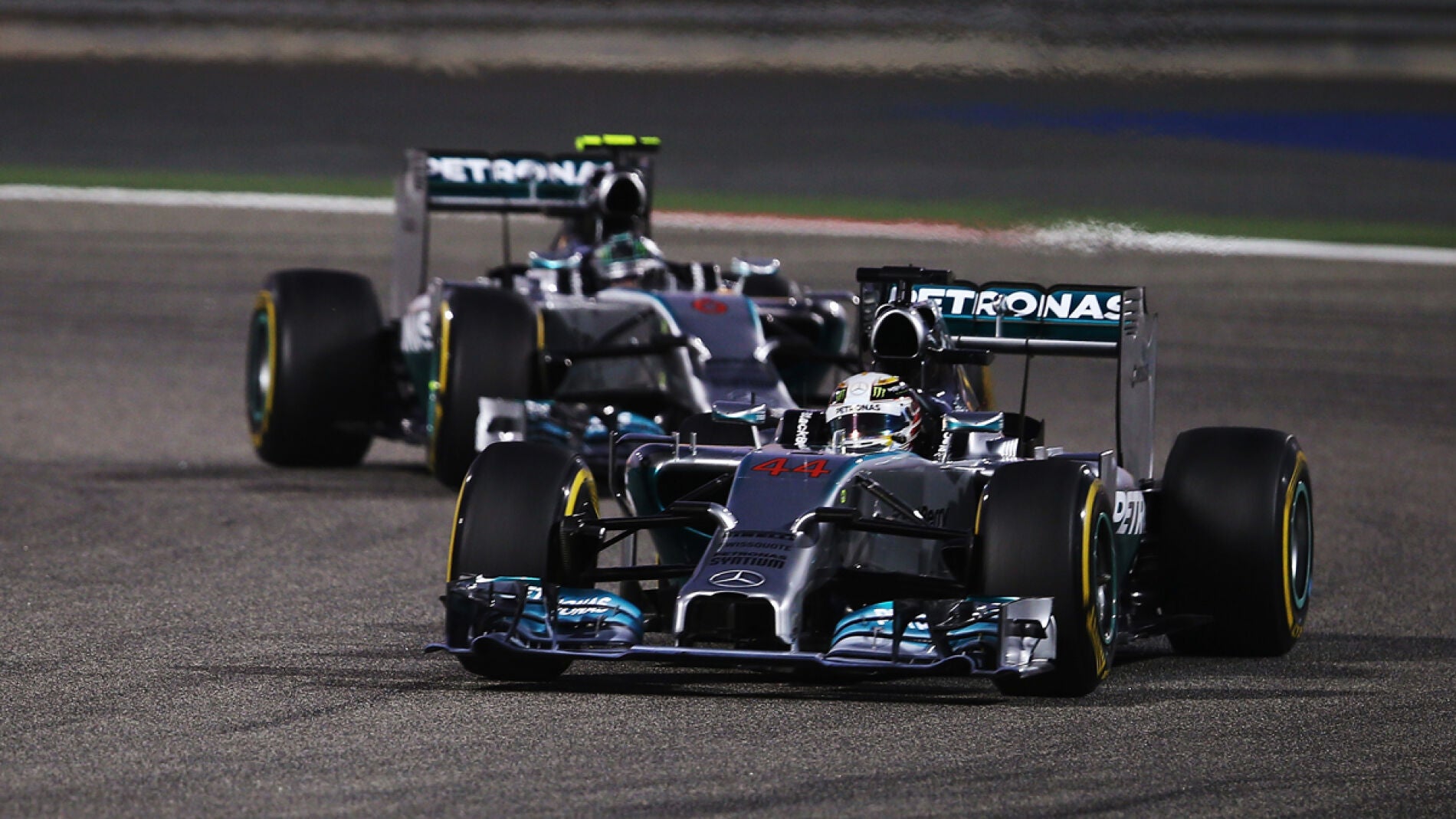 Los dos Mercedes, frente a frente