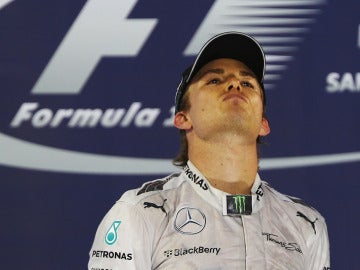 Rosberg, en el podio bareiní