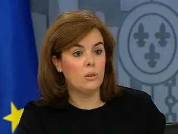 Sáenz de Santamaría tras en Consejo de Ministros Sáenz de Santamaría tras en Consejo de Ministros