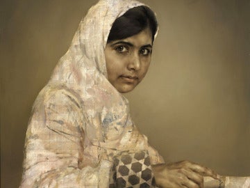 Retrato de Malala del artista Jonathan Yeo