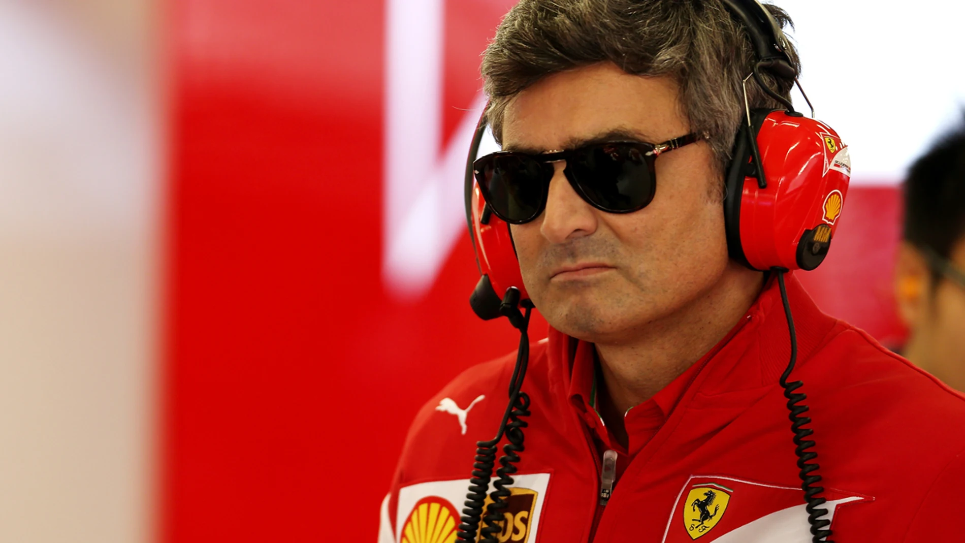 Marco Mattiacci, en el box de Ferrari