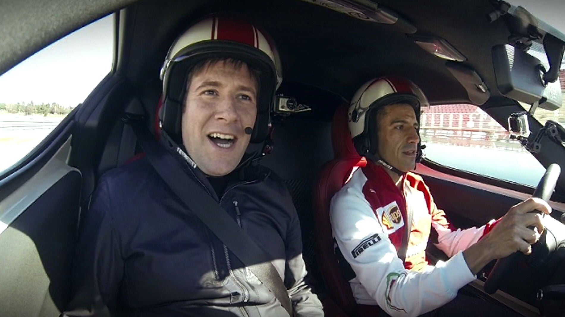 Carlos Latre, junto a Gen&eacute; en el circuito de Montmel&oacute;
