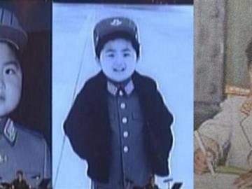 El líder de Corea del Norte, Kim Jong-un, de niño