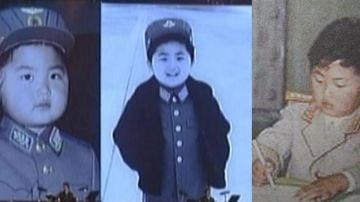 El líder de Corea del Norte, Kim Jong-un, de niño