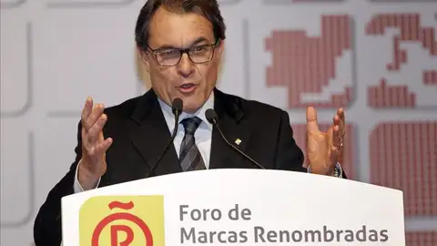 Artur Mas durante su intervención en el Foro de Marcas Renombradas Españolas Artur Mas durante su intervención en el Foro de Marcas Renombradas Españolas