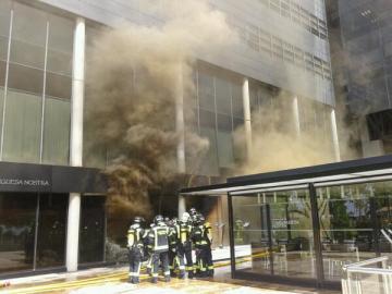 El fuego se inició en el restaurante Vaca Nostra, situado en la Castellana El fuego se inició en el restaurante Vaca Nostra, situado en la Castellana