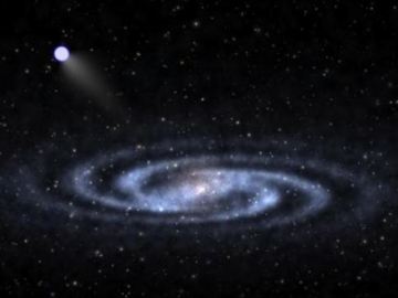 Imagen de la estrella hiperveloz descubierta Imagen de la estrella hiperveloz descubierta
