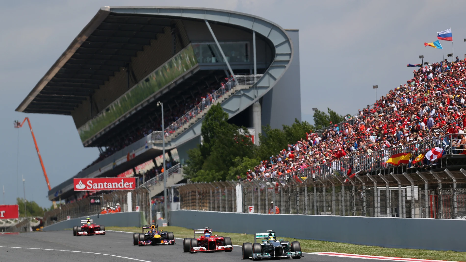 La recta del circuito de Montmeló