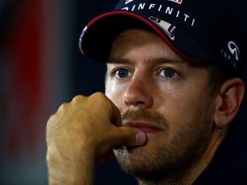 Vettel en rueda de prensa