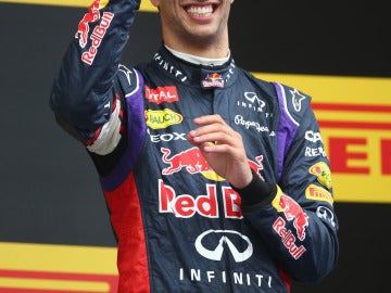 Ricciardo, en el podio