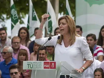 Susana Díaz en un mitin en Andalucía Susana Díaz en un mitin en Andalucía