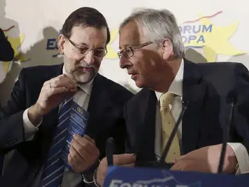 Jean-Claude Juncke, junto al presidente del Gobierno, Mariano Rajoy Jean-Claude Juncke, junto al presidente del Gobierno, Mariano Rajoy