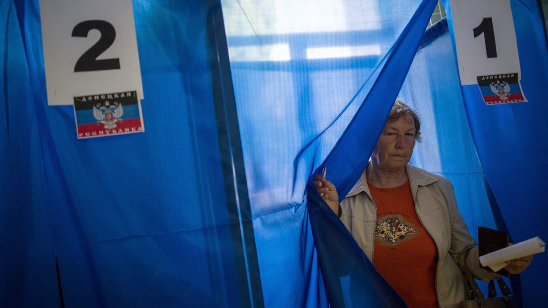 Una votante del refer&eacute;ndum