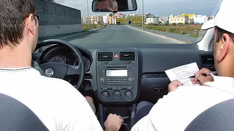 Examen de conducir. Examen de conducir.
