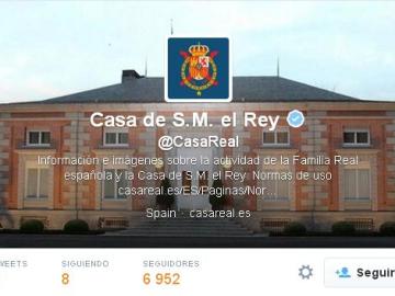 La Casa Real estrena cuenta en Twitter