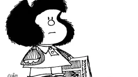 'Mafalda', le personaje más famoso del humorista gráfico 'Quino'. 'Mafalda', le personaje más famoso del humorista gráfico 'Quino'.
