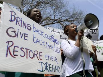 Protestas por el secuestro de las más de 200 niñas nigerianas