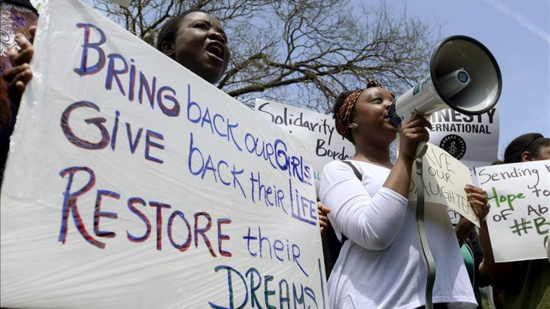 Protestas por el secuestro de las m&aacute;s de 200 ni&ntilde;as nigerianas