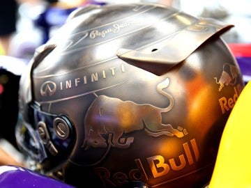 El casco de Vettel en Mónaco