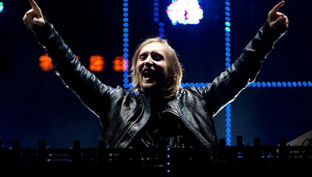 David Guetta durante un concierto