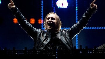 David Guetta durante un concierto