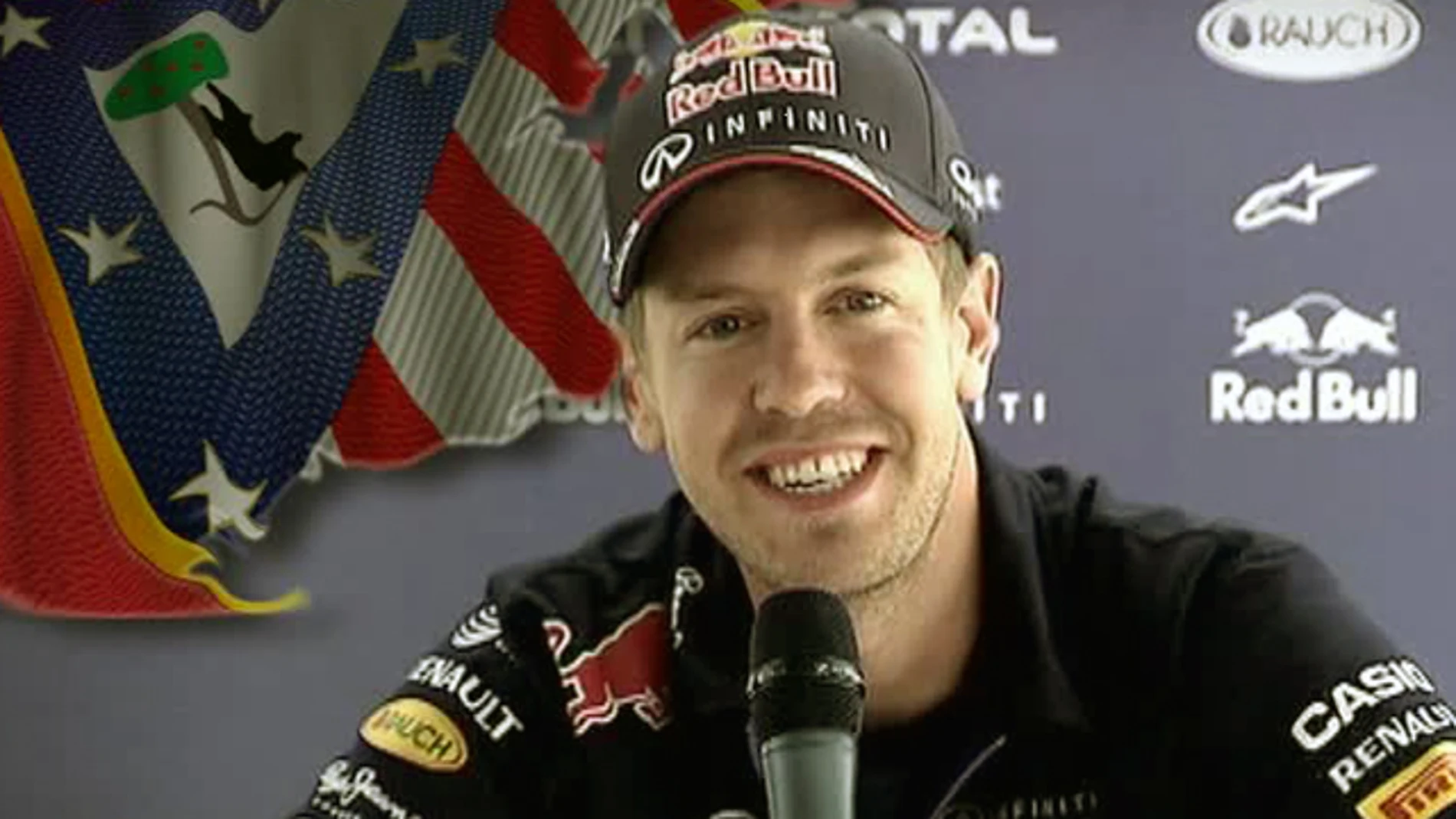 Vettel saca su lado rojiblanco