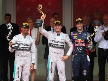 El podio del GP de Mónaco 