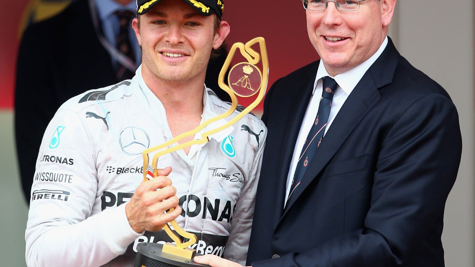Rosberg, con Alberto de M&oacute;naco