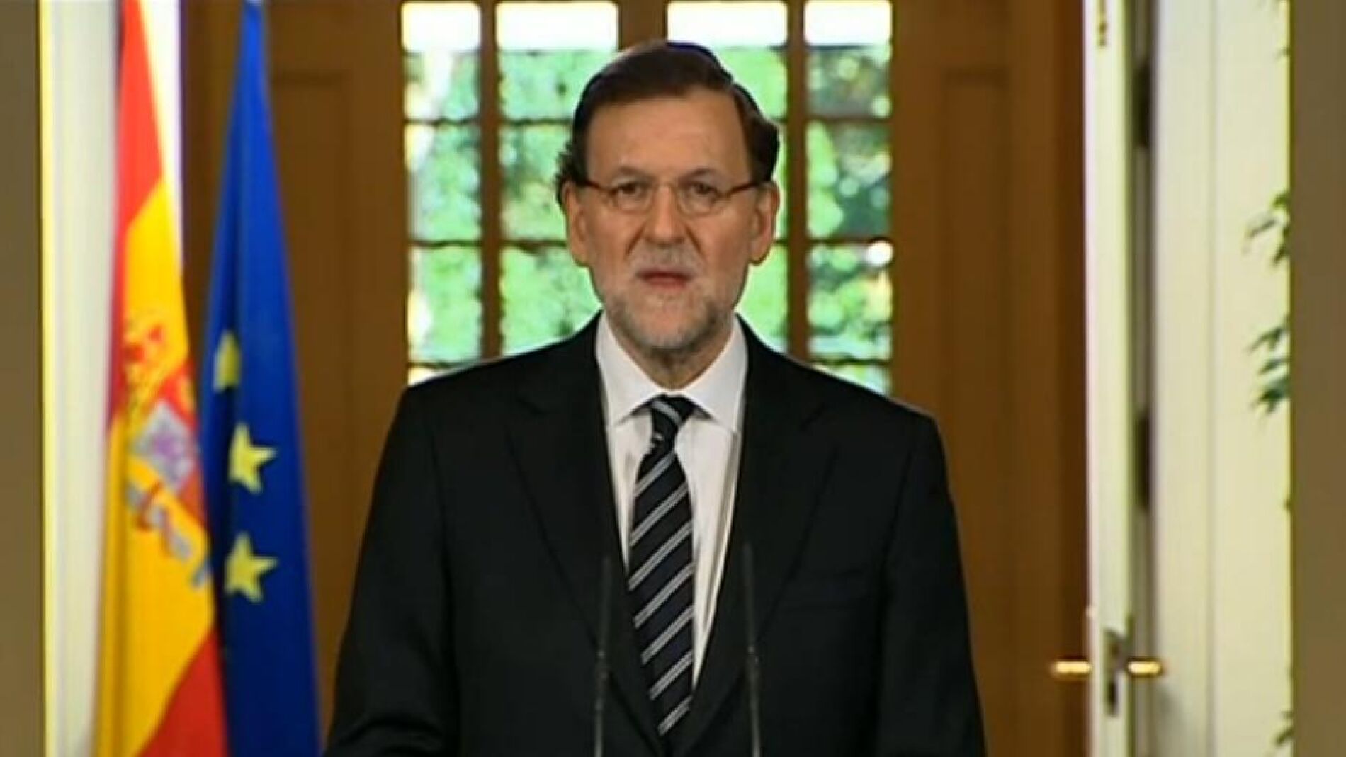 Mariano Rajoy anuncia la abdicaci&oacute;n del Juan Carlos I