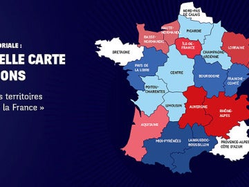 Nuevo mapa de regiones en Francia