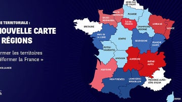 Nuevo mapa de regiones en Francia
