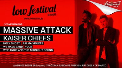 Massive Attack, Kaiser Chiefs y The Hives principales nombres del cartel del Low Festival
